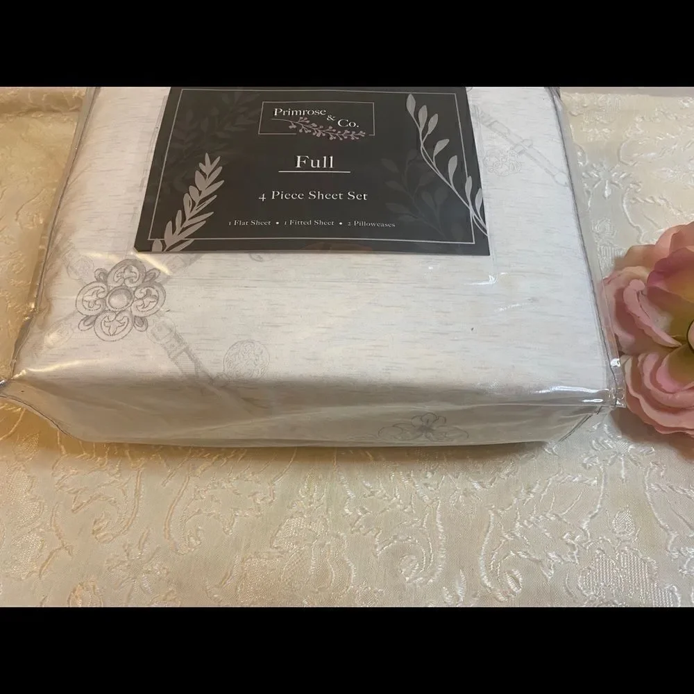 💥Primrose & Co.4 Piece floral sheet Set Full
